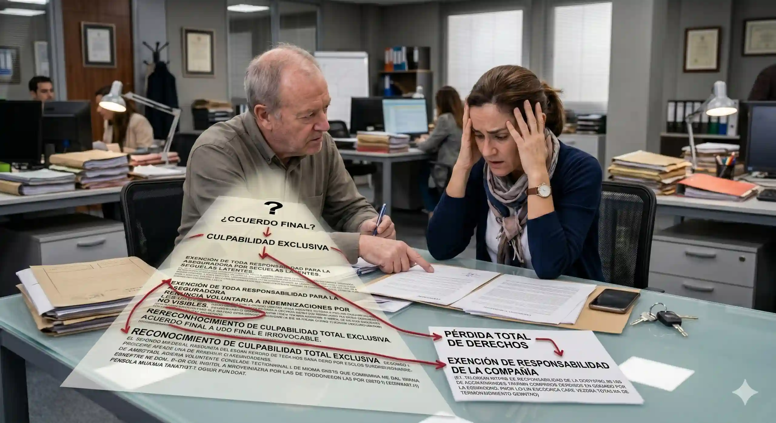 Lo que aceptas cuando firmas el parte amistoso sin asesoramiento scaled